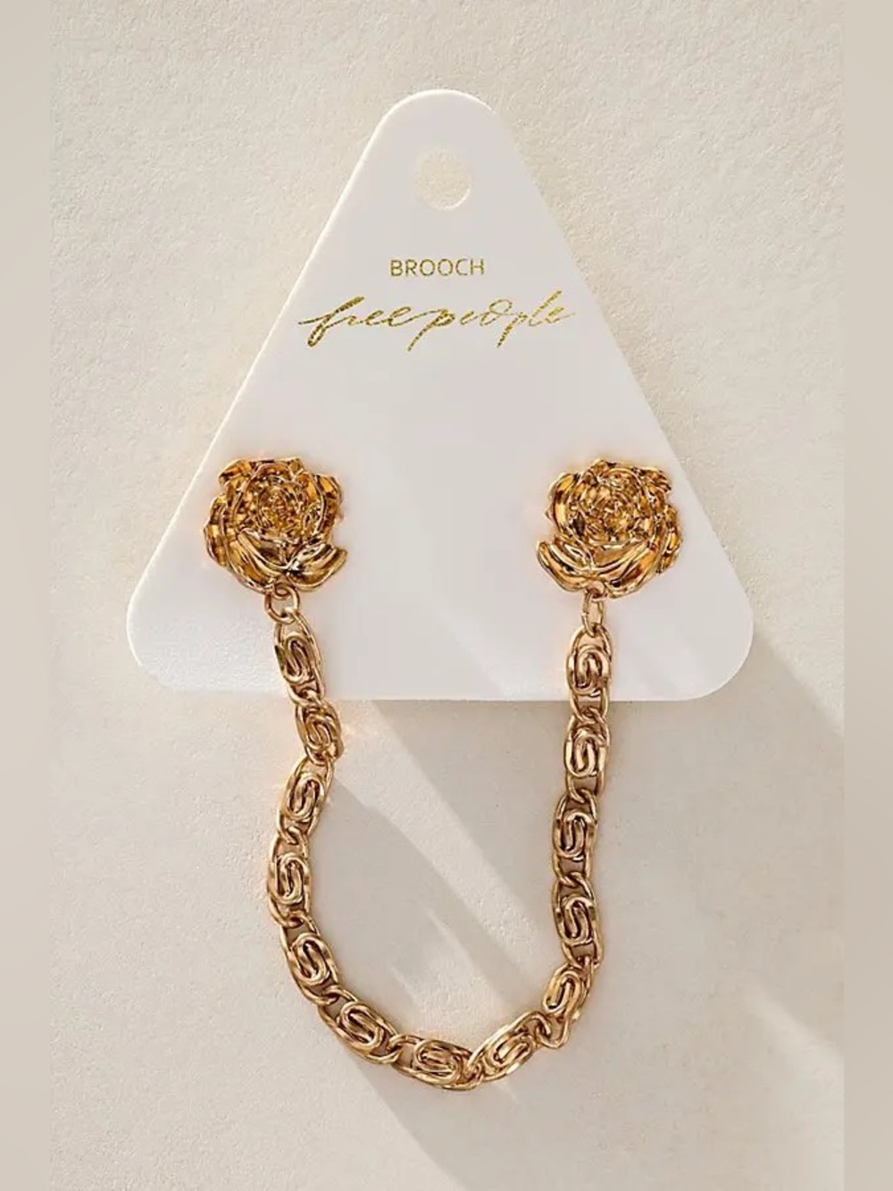 Free People Chancellor Pin Golden Rose